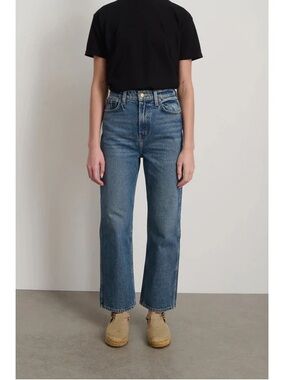 B SIDES Mid-Blue Straight Leg Jeans